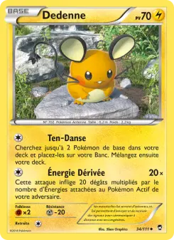 Dedenne — carte 34 de l’extension Poings Furieux