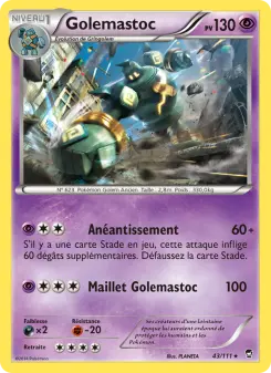 Golemastoc — carte 43 de l’extension Poings Furieux
