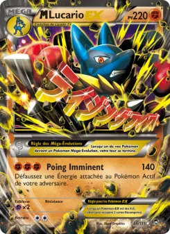 M-Lucario EX — carte 55 de l’extension Poings Furieux