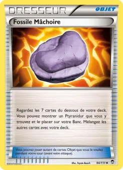 Fossile Mâchoire — carte 94 de l’extension Poings Furieux