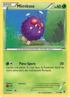 Mimitoss — carte 1 de l’extension Vigueur Spectrale