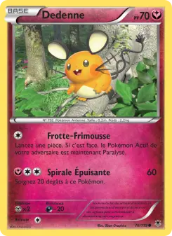 Dedenne — carte 70 de l’extension Vigueur Spectrale