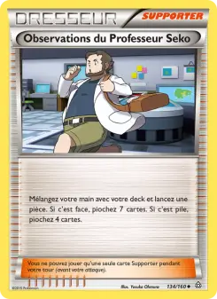 Observations du Professeur Seko — carte 134 de l’extension Primo-Choc