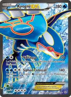 Kyogre EX — carte 148 de l’extension Primo-Choc