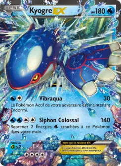 Kyogre EX — carte 54 de l’extension Primo-Choc