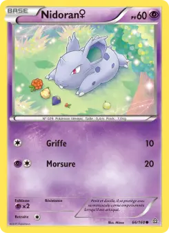 Nidoran♀ — carte 66 de l’extension Primo-Choc