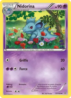Nidorina — carte 67 de l’extension Primo-Choc