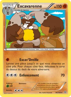 Excavarenne — carte 90 de l’extension Primo-Choc