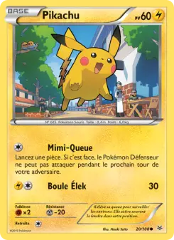 Pikachu — carte 20 de l’extension Ciel Rugissant