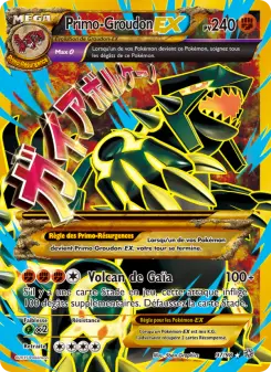 Primo-Groudon EX — carte 97 de l’extension Origines Antiques