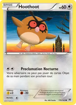 Hoothoot — carte 119 de l’extension Impulsion Turbo