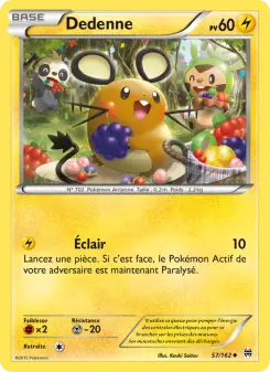 Dedenne — carte 57 de l’extension Impulsion Turbo