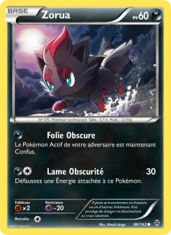 Zorua — carte 89 de l’extension Impulsion Turbo