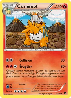 Camérupt — carte 13 de l’extension Rupture Turbo