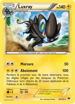 Luxray — carte 46 de l’extension Rupture Turbo
