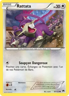 Rattata — carte 87 de l’extension Rupture Turbo